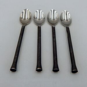 Cambridge Silver Carera Teaspoons 18/10 Stainless Set/4 Flatware Forged Handle